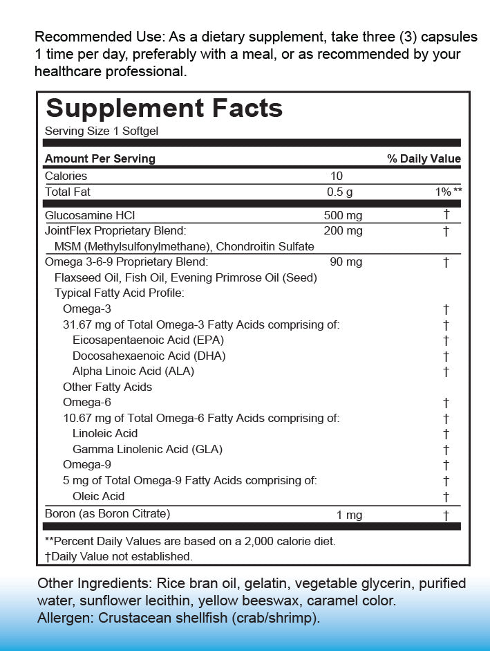 Glucosamine Chondroitin MSM Omega