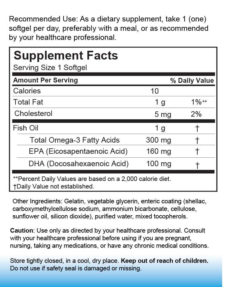 Enteric Coated Fish Oil